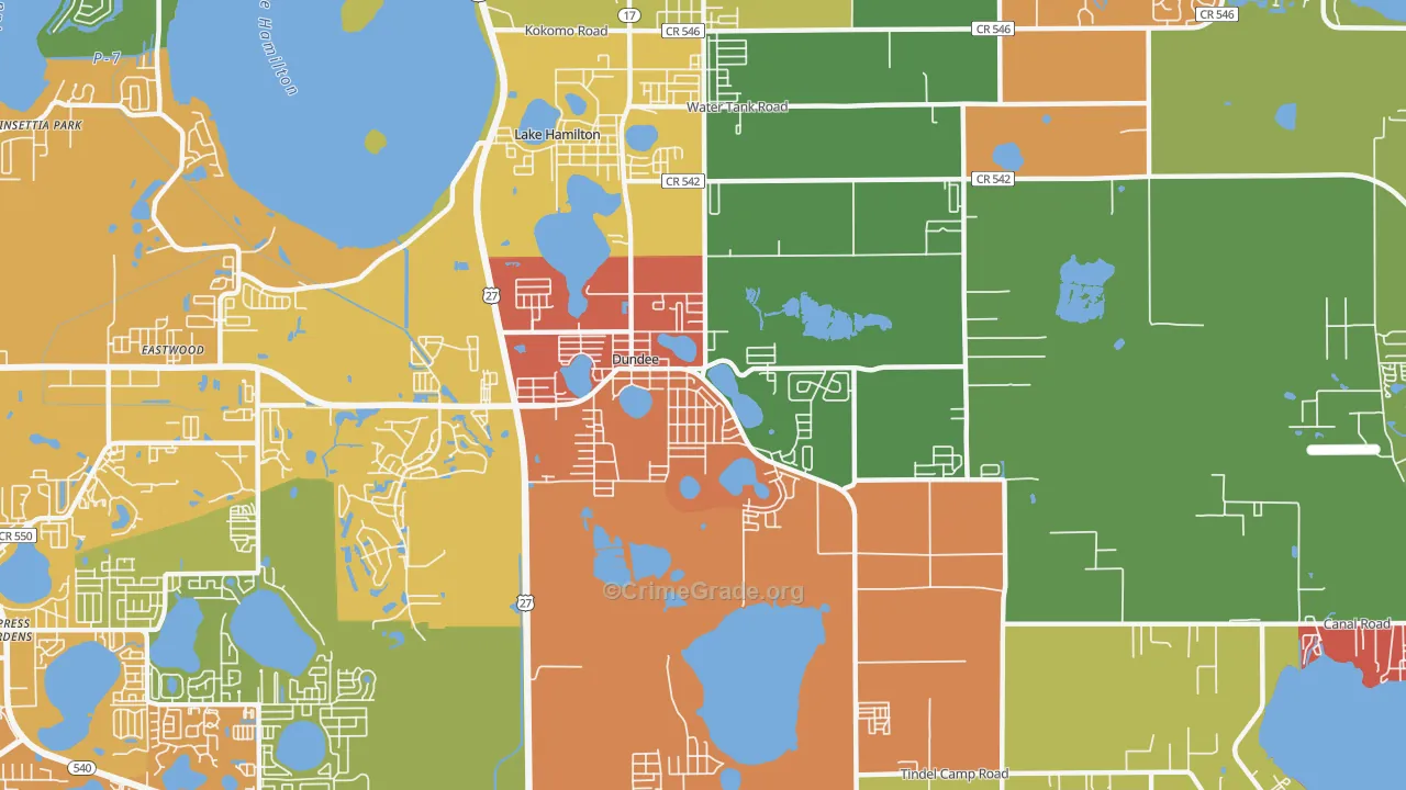 33838, FL Map of Theft Rates