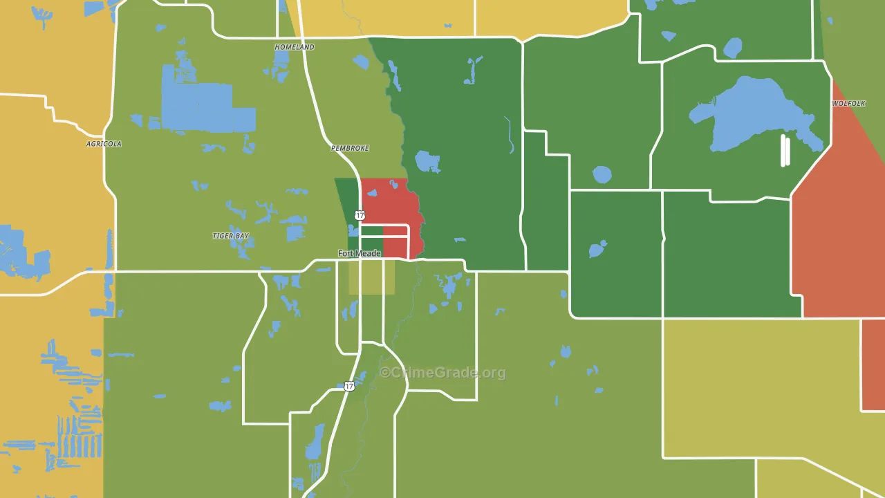 33841, FL Map of Theft Rates