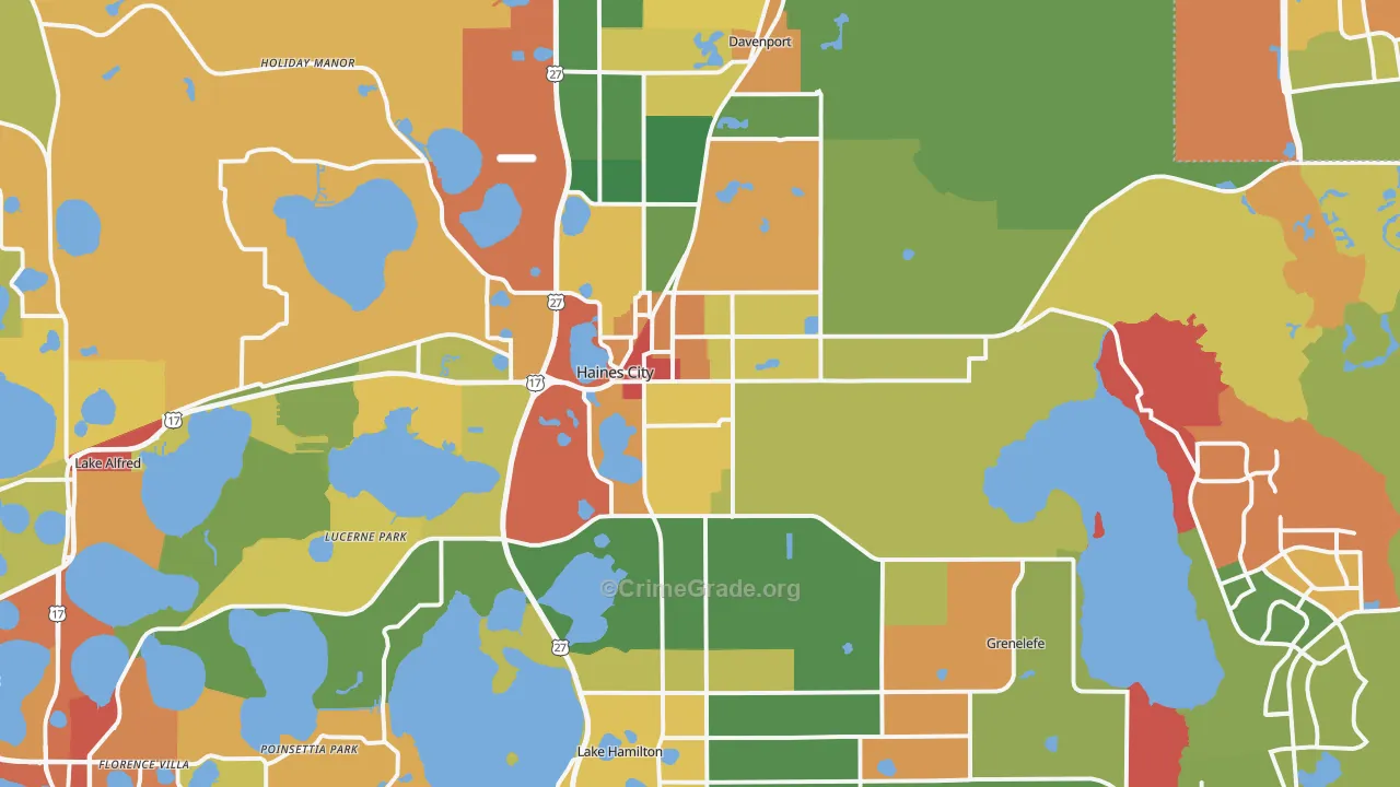 33844, FL Map of Theft Rates