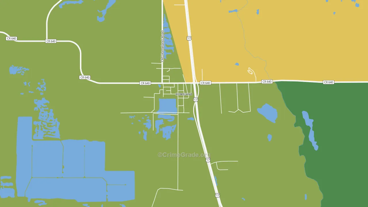 33847, FL Map of Theft Rates