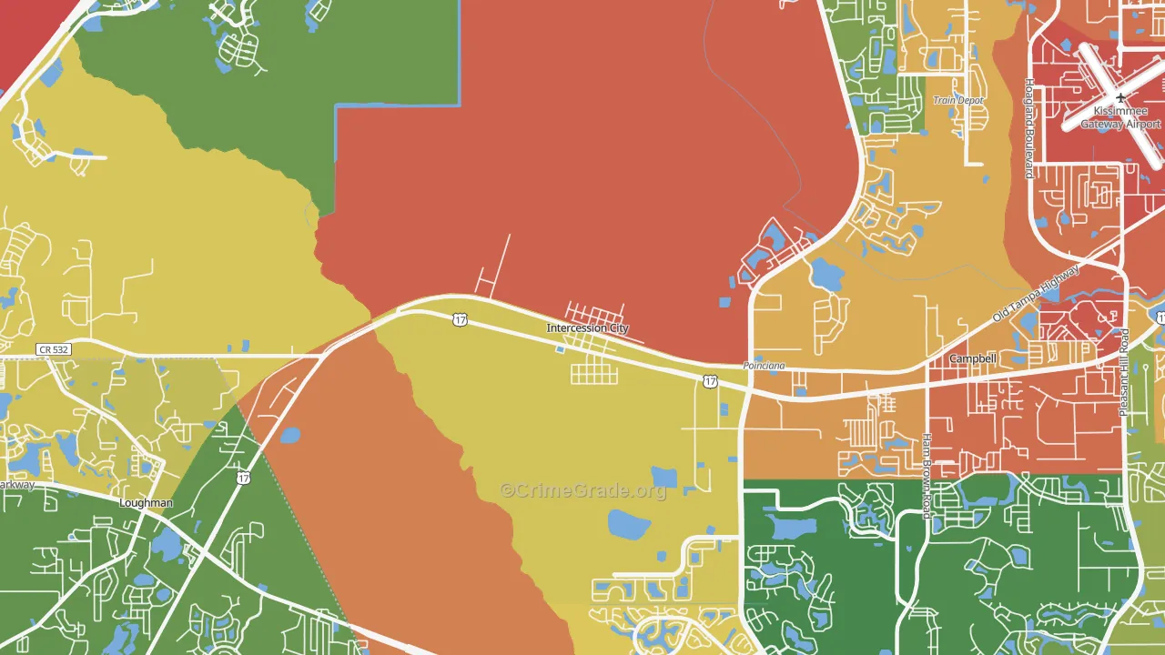 33848, FL Map of Theft Rates