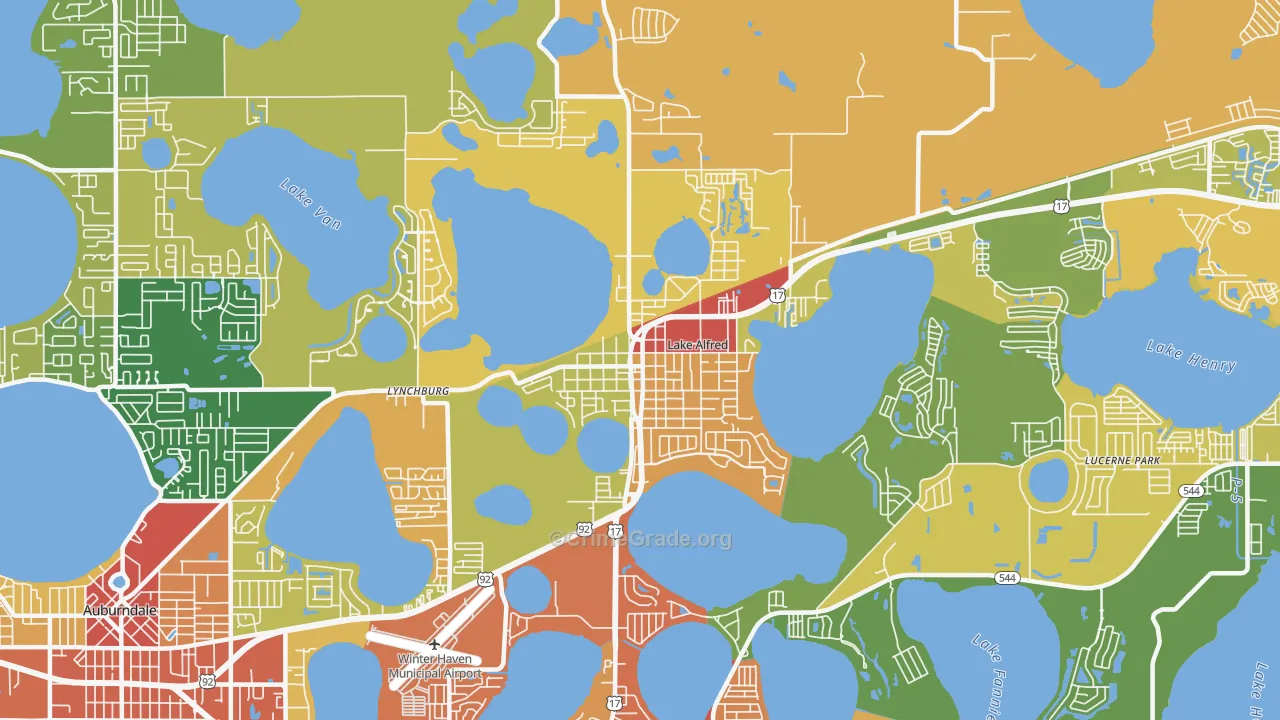 33850, FL Map of Theft Rates