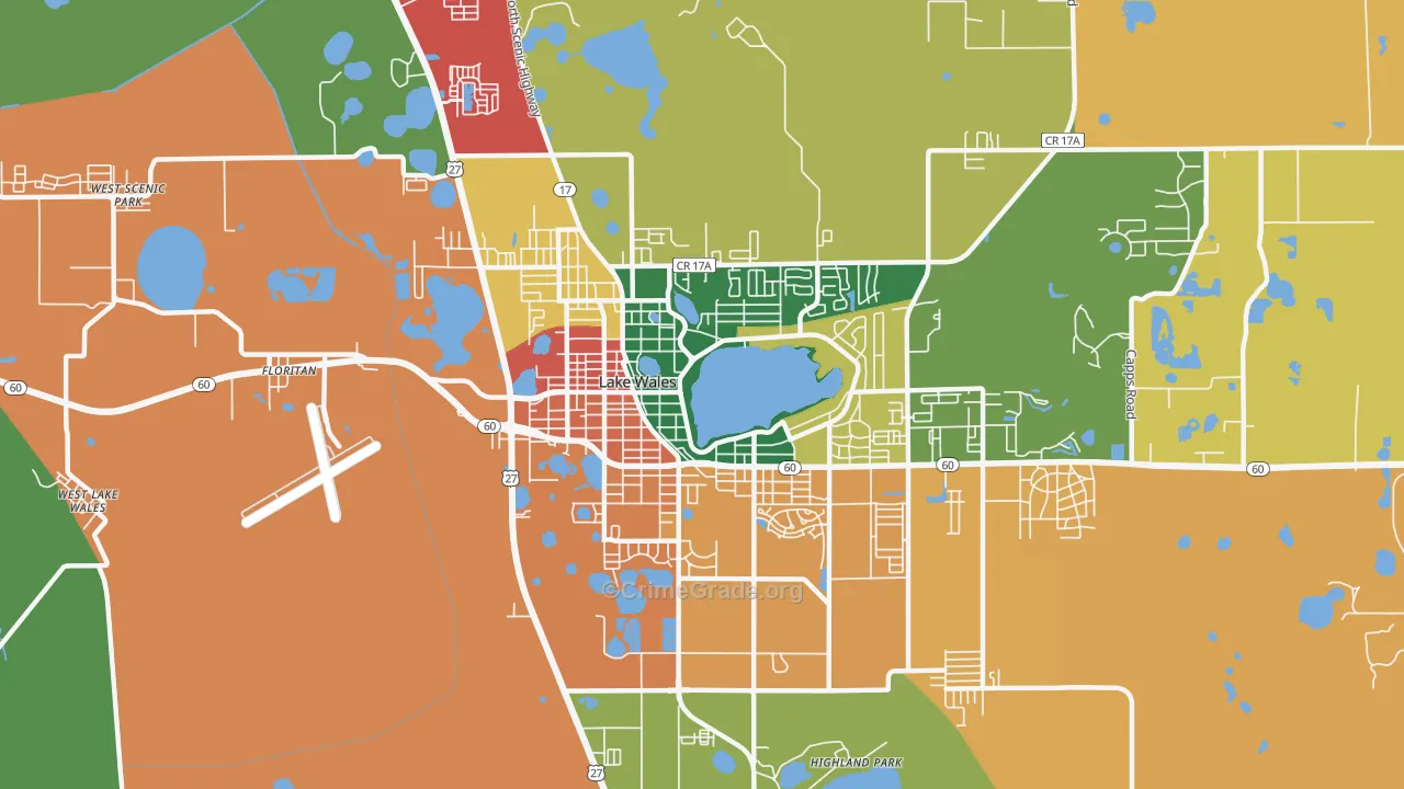 33853, FL Map of Theft Rates
