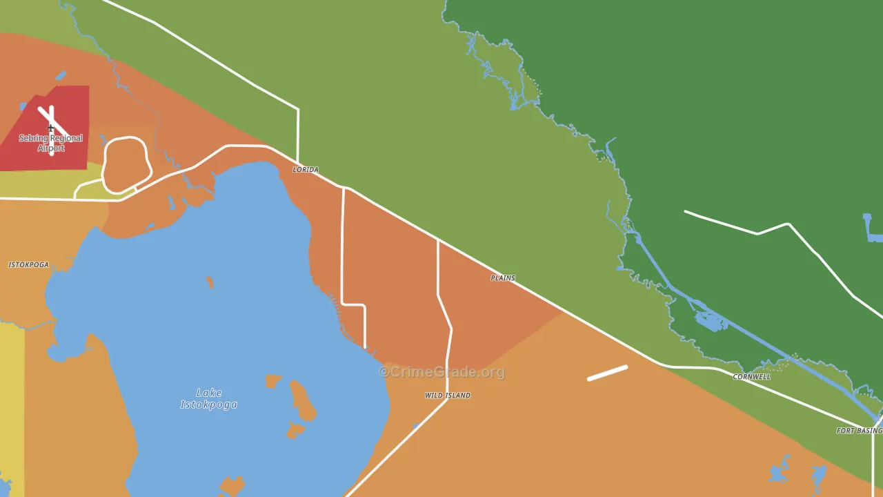 33857, FL Map of Theft Rates