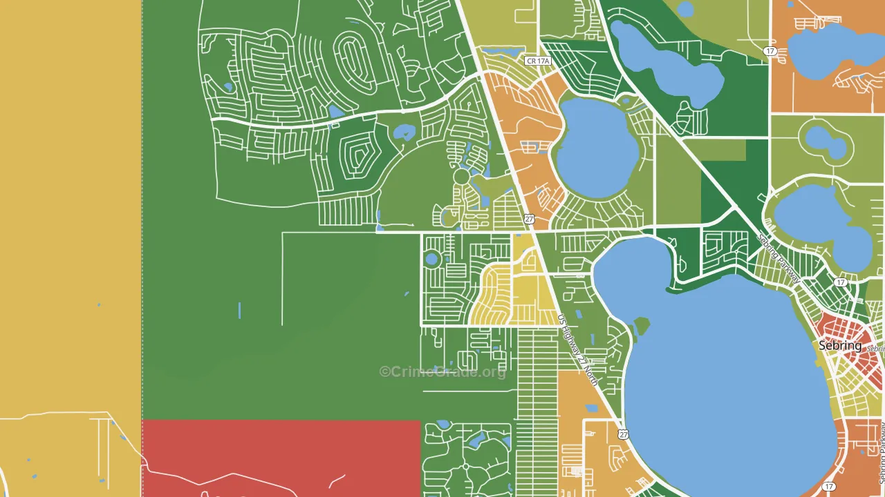 33872, FL Map of Theft Rates