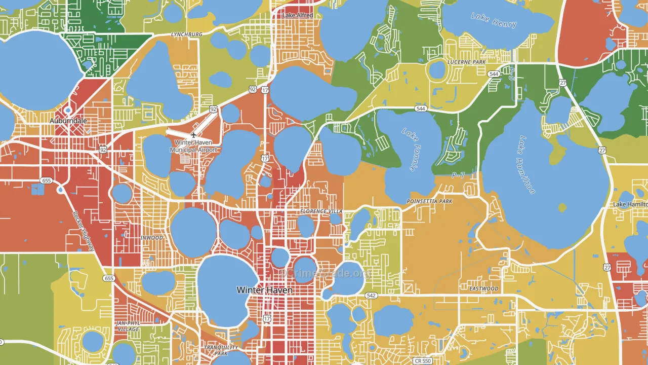 33881, FL Map of Theft Rates