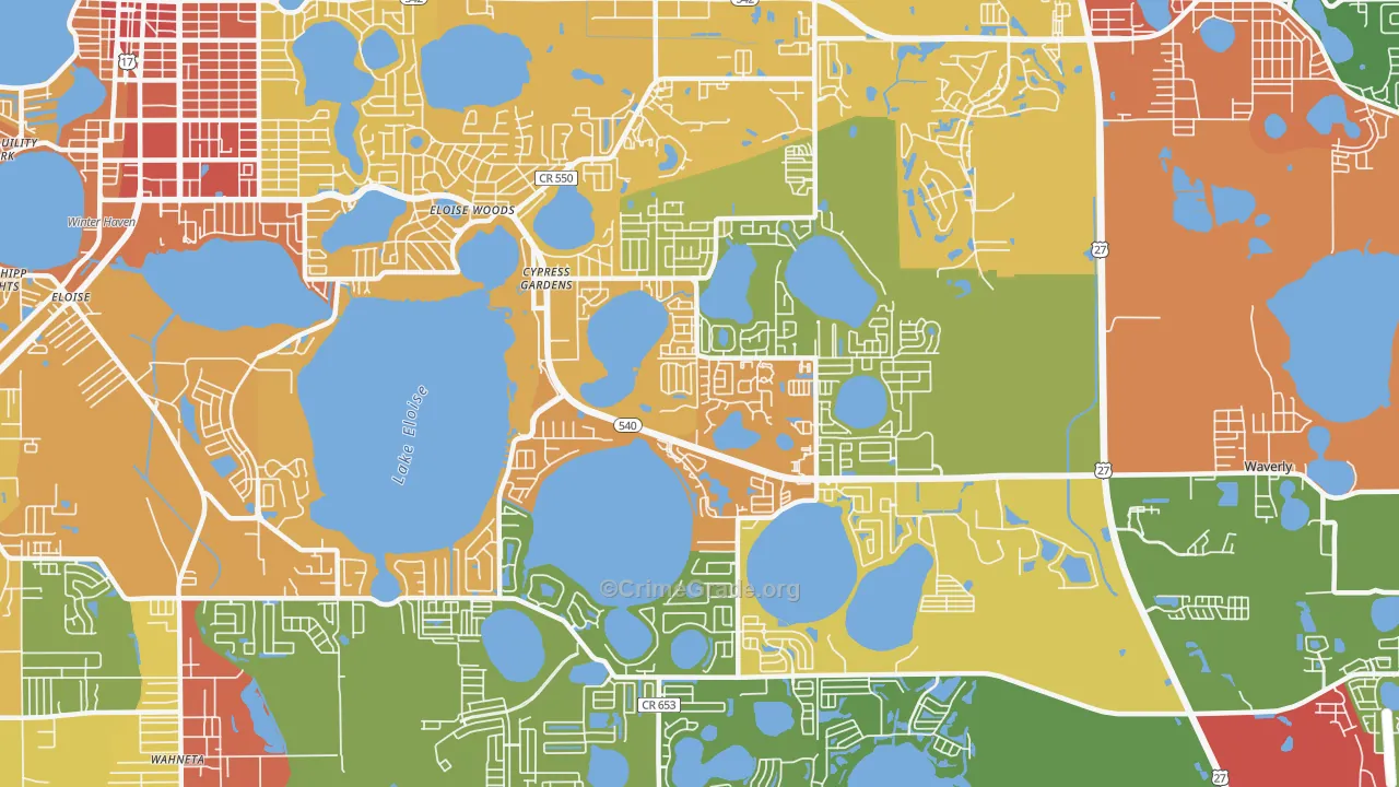 33884, FL Map of Theft Rates