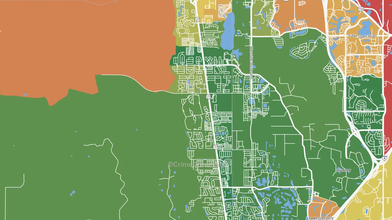 33897, FL Map of Theft Rates