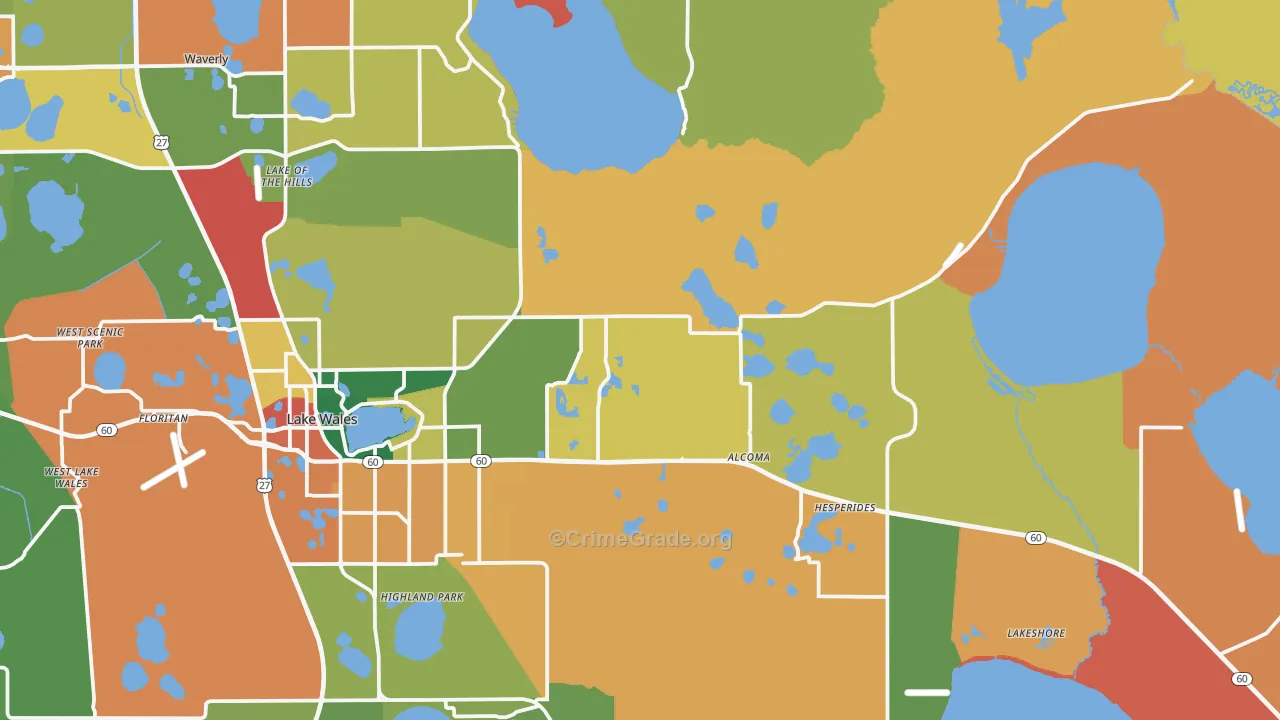 33898, FL Map of Theft Rates