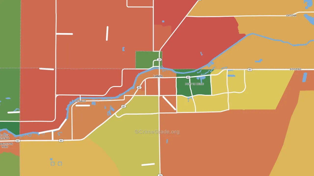 33935, FL Map of Theft Rates