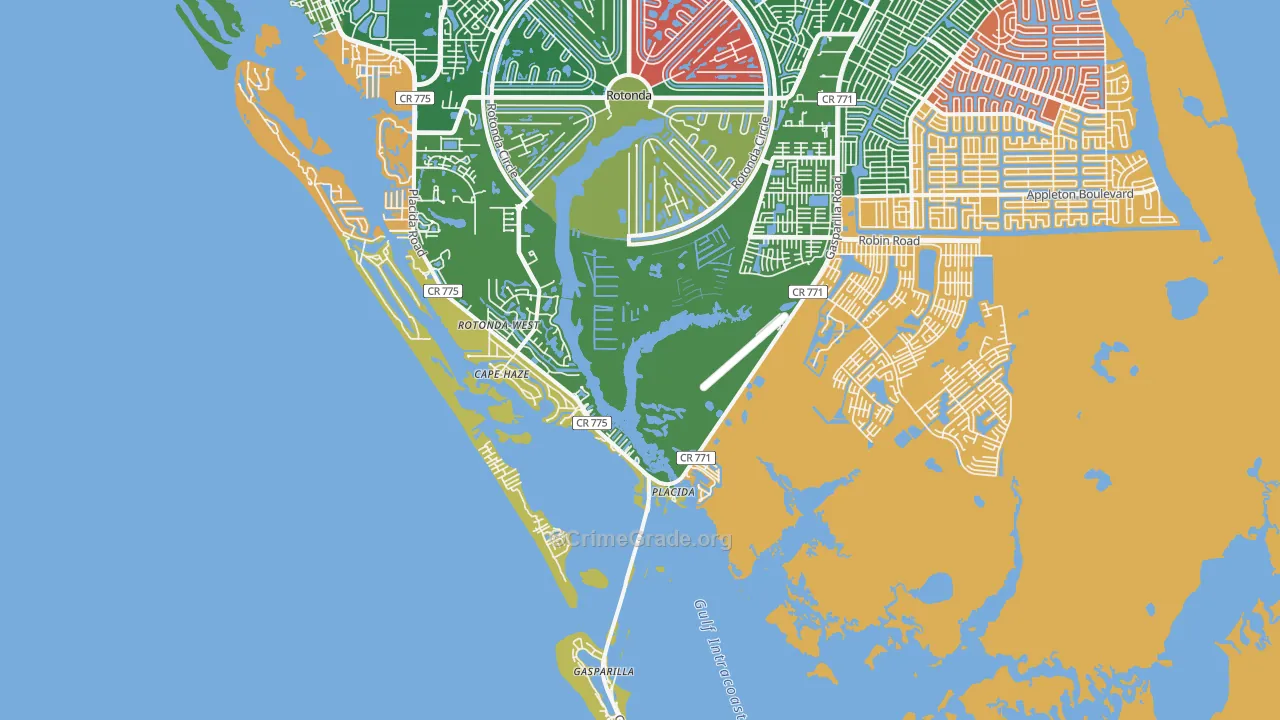 33946, FL Map of Theft Rates