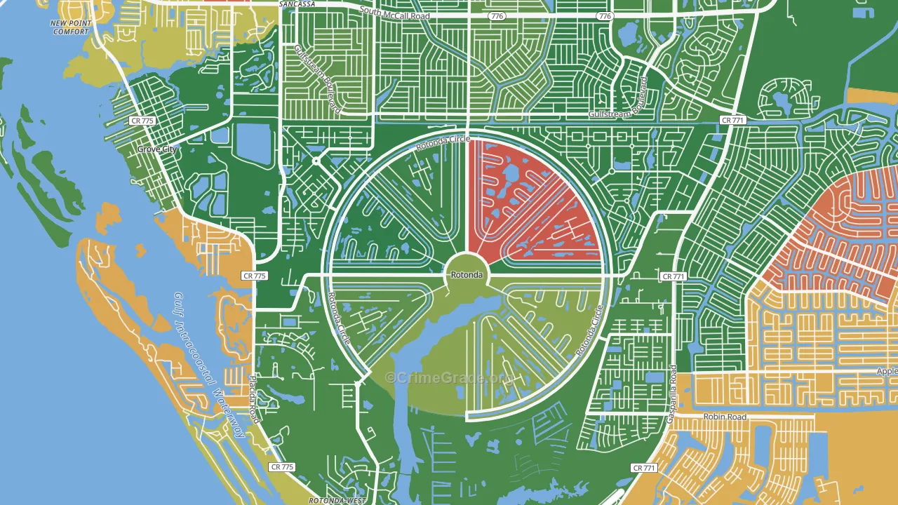 33947, FL Map of Theft Rates