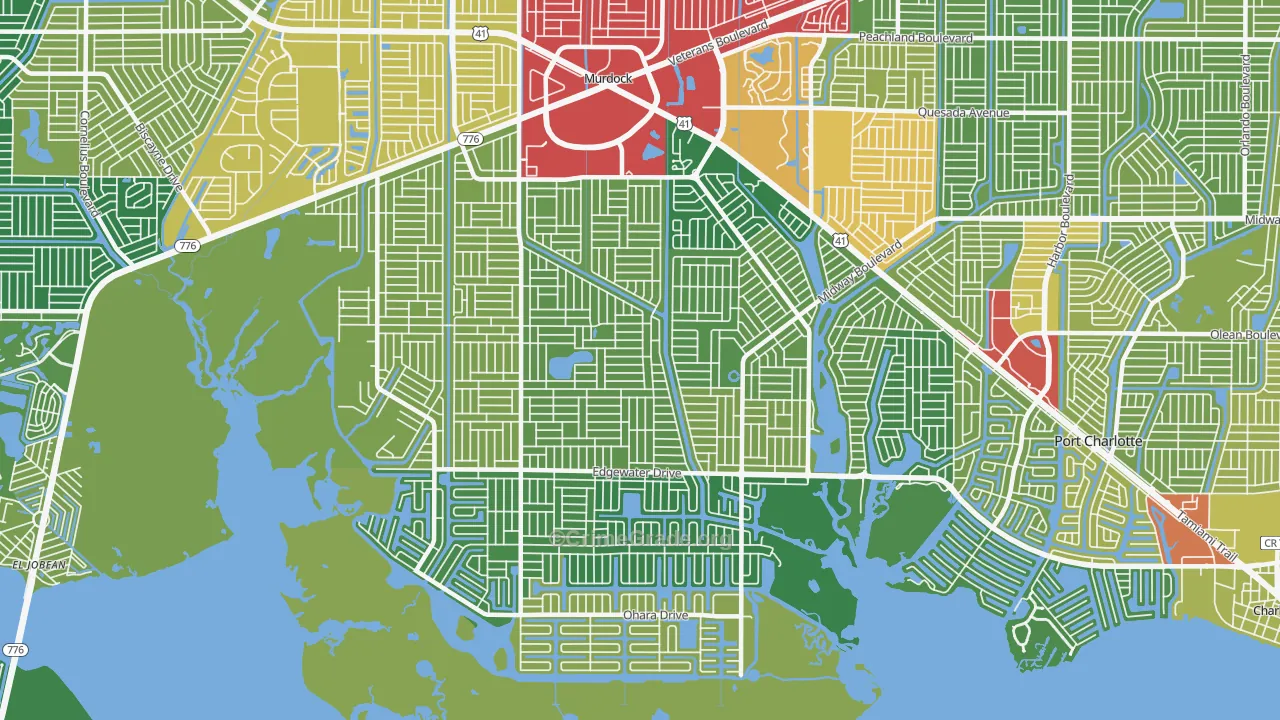 33948, FL Map of Theft Rates