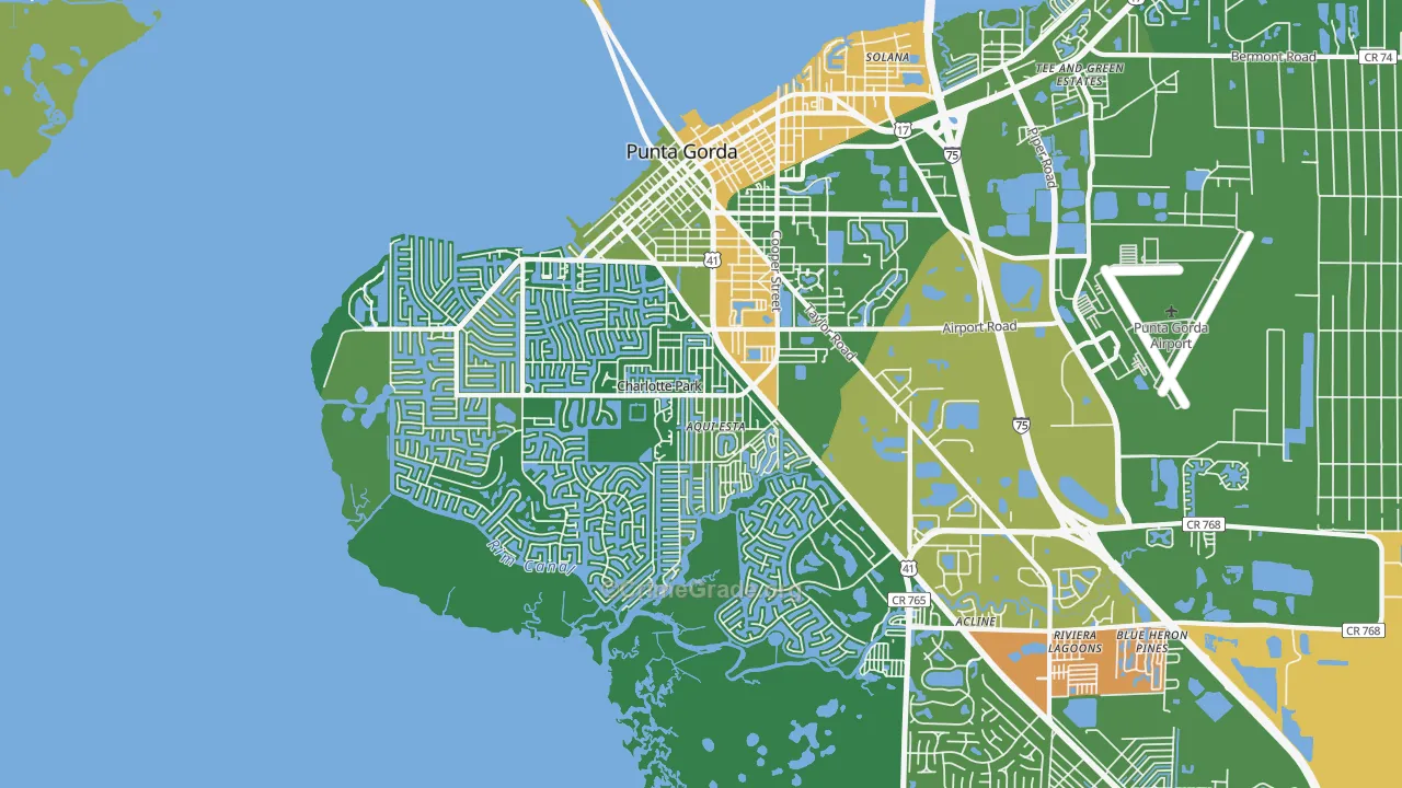 33950, FL Map of Theft Rates
