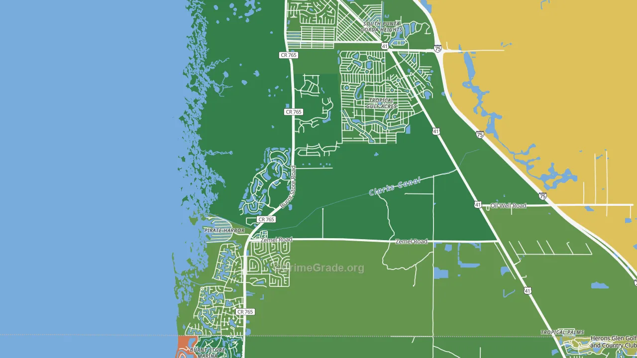 33955, FL Map of Theft Rates