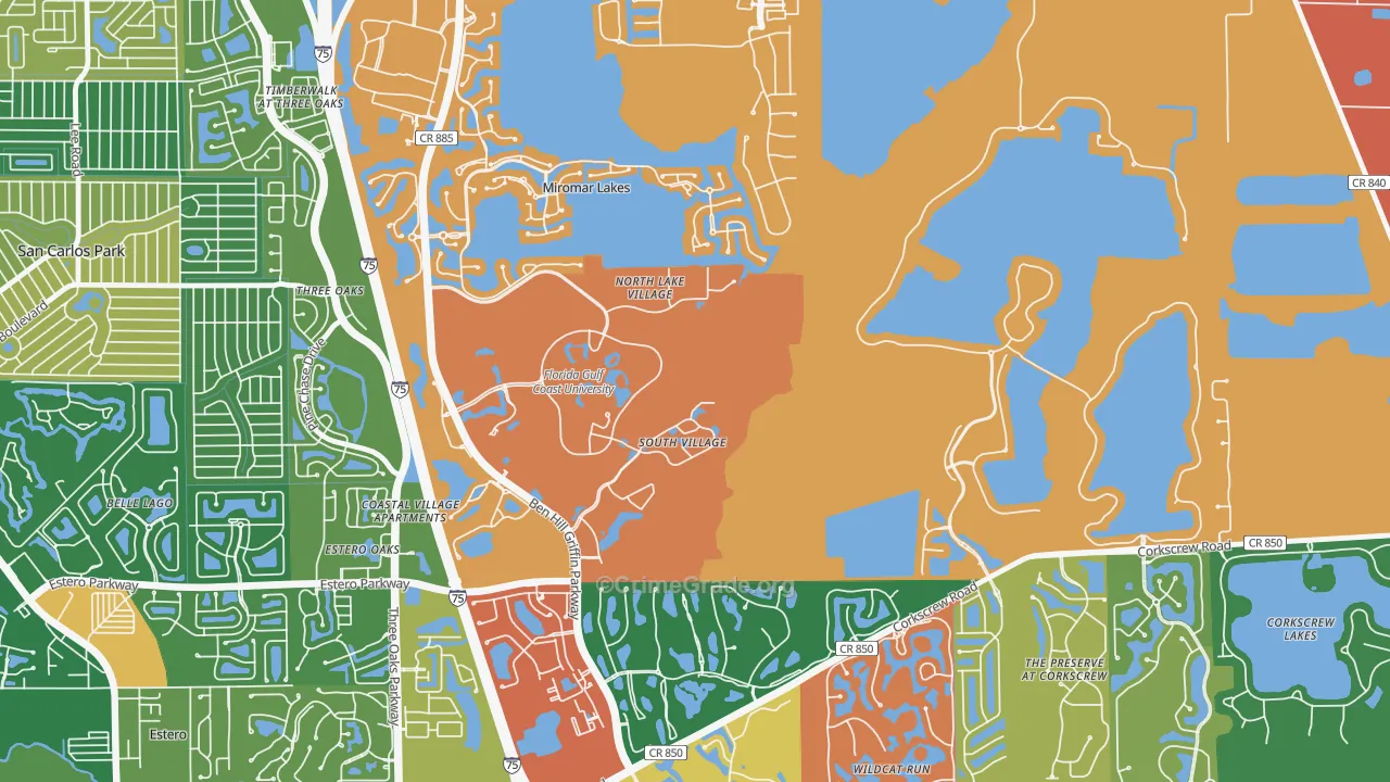 33965, FL Map of Theft Rates