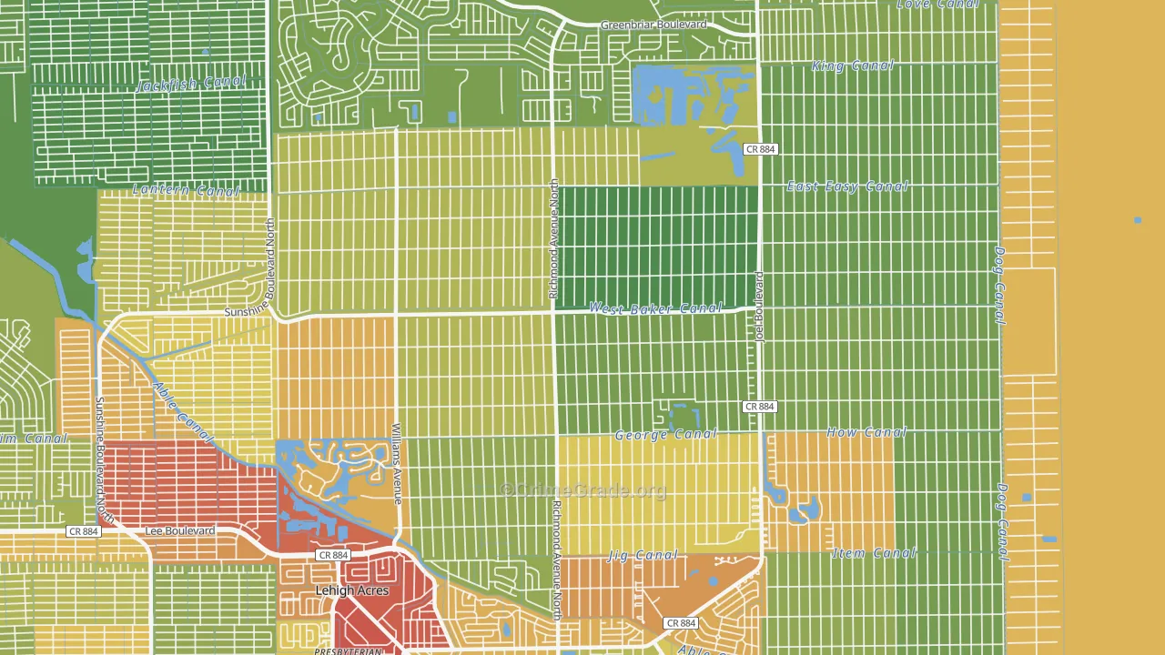 33972, FL Map of Theft Rates