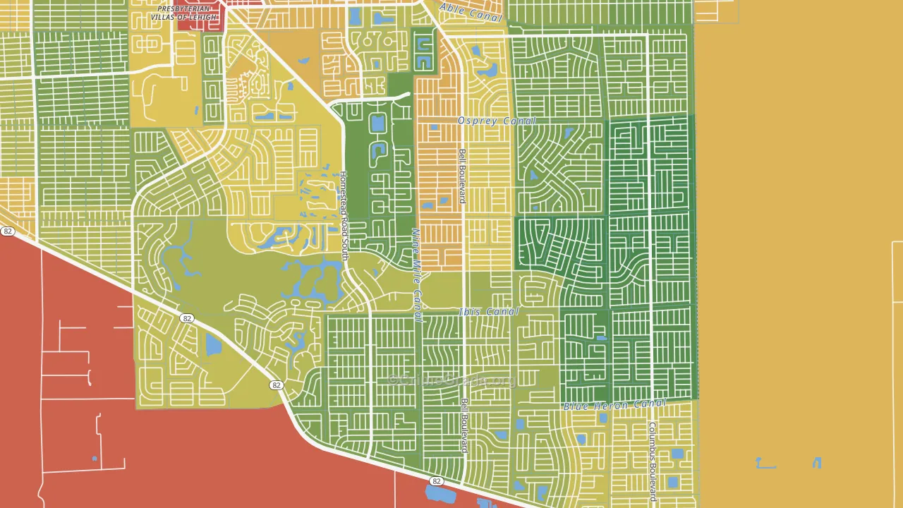 33974, FL Map of Theft Rates