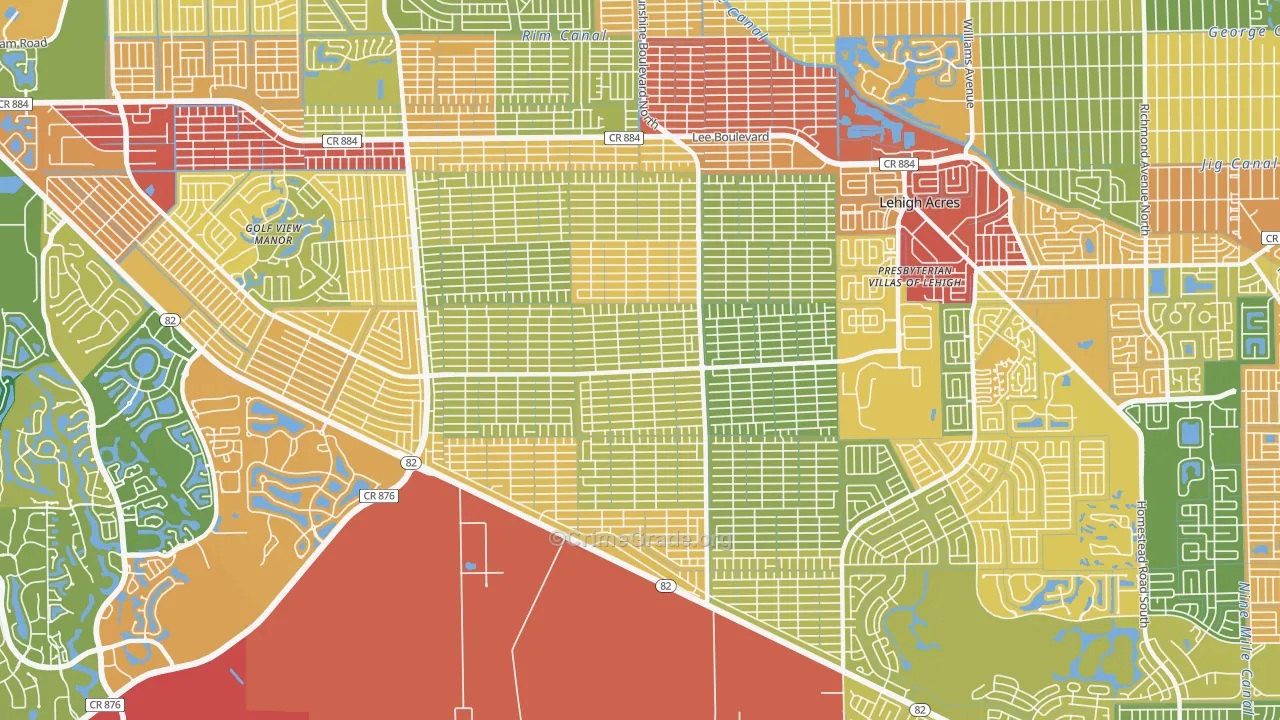 33976, FL Map of Theft Rates
