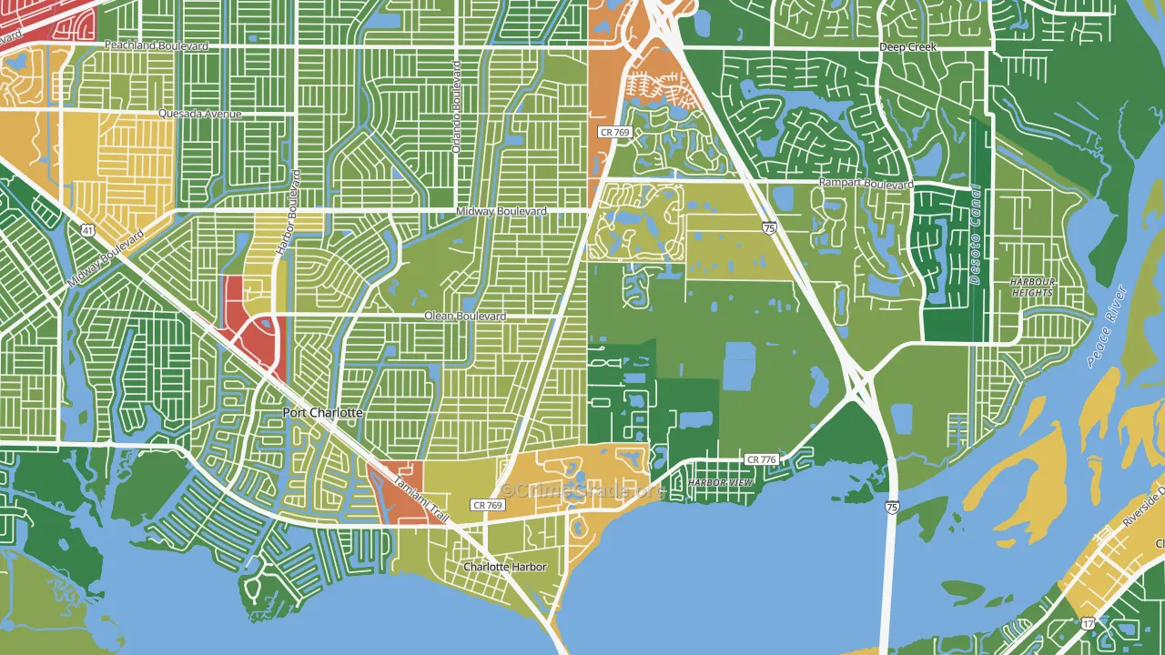 33980, FL Map of Theft Rates