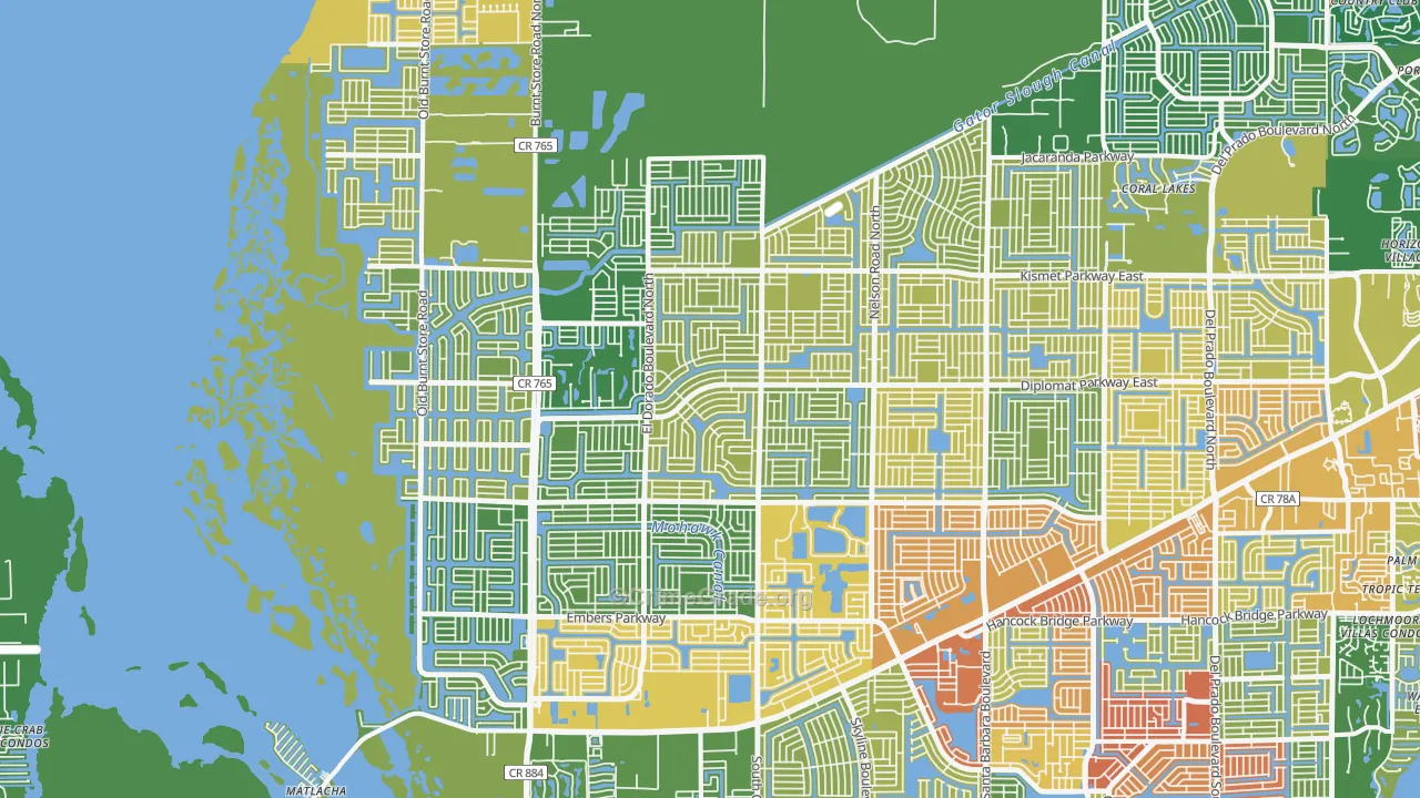 33993, FL Map of Theft Rates