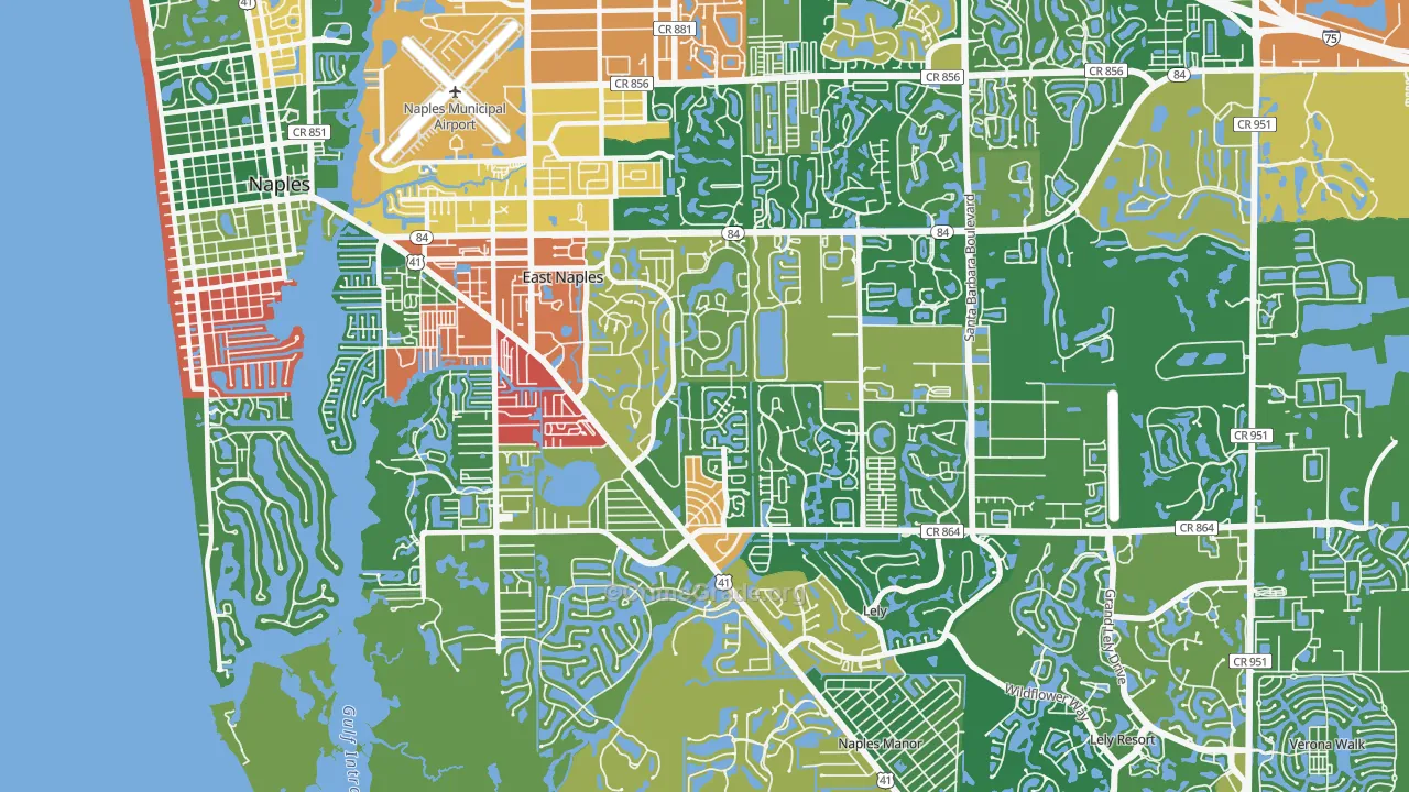 34112, FL Map of Theft Rates