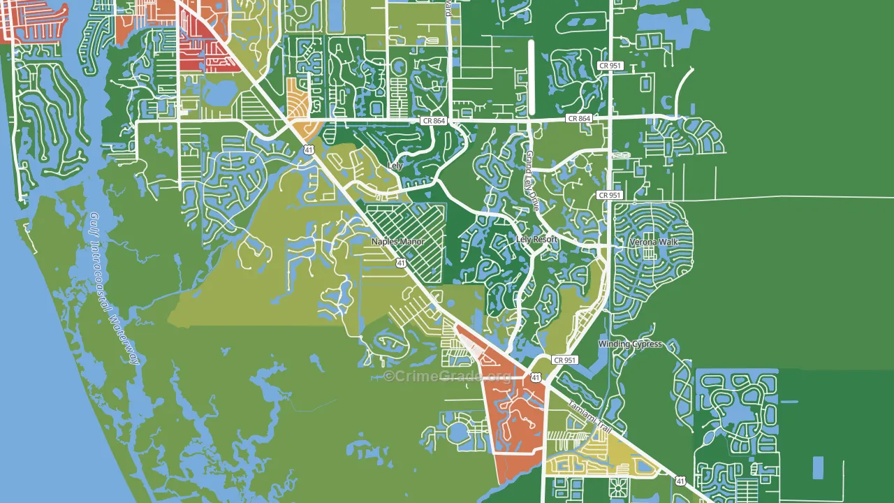 34113, FL Map of Theft Rates