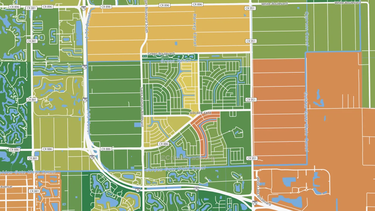 34116, FL Map of Theft Rates