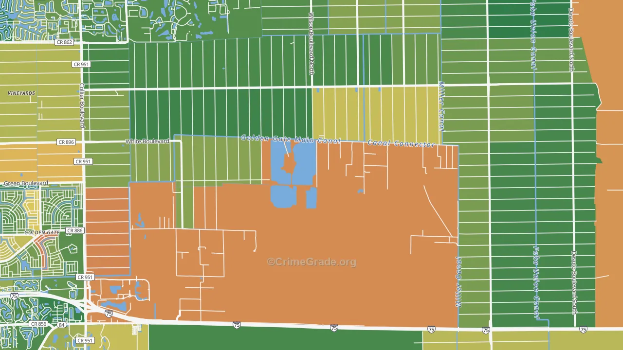 34117, FL Map of Theft Rates