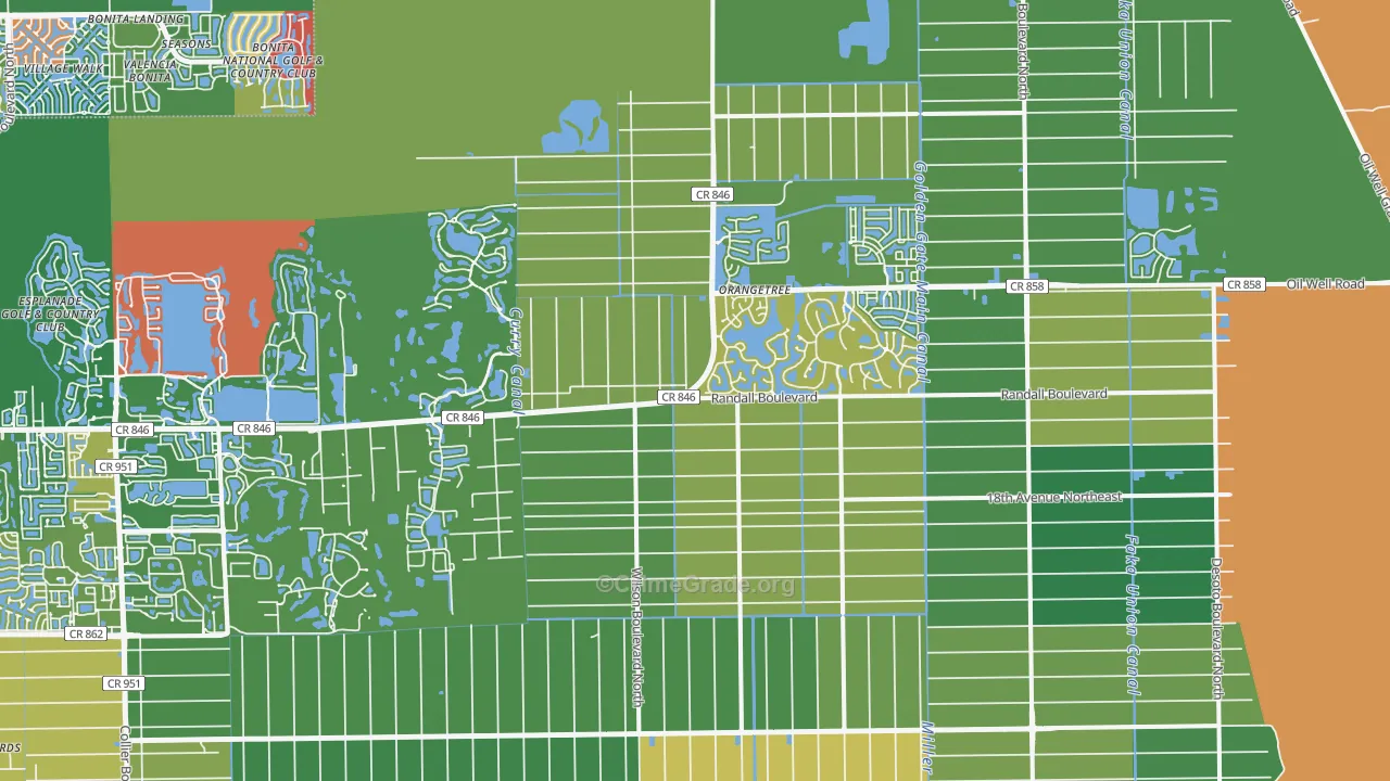 34120, FL Map of Theft Rates
