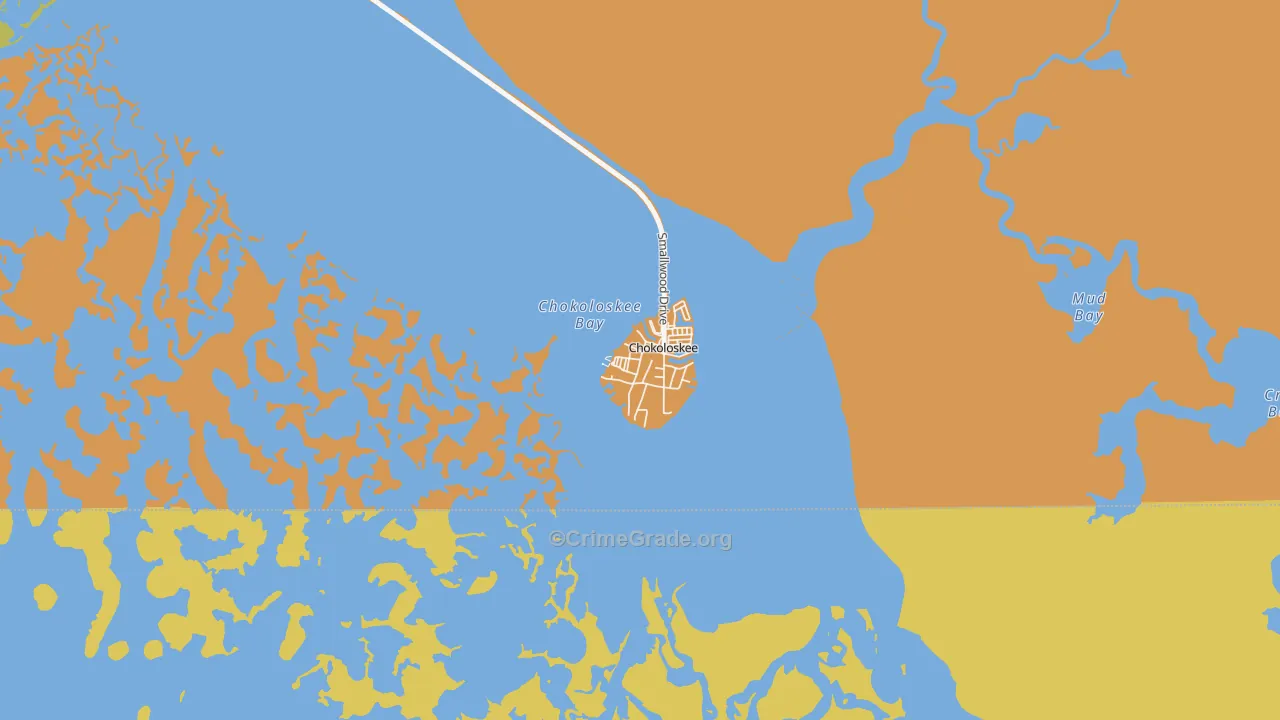 34138, FL Map of Theft Rates