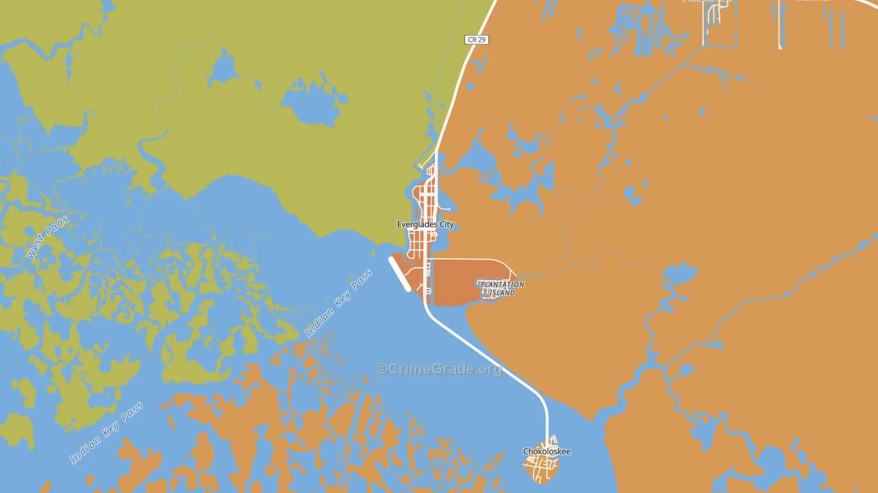 34139, FL Map of Theft Rates