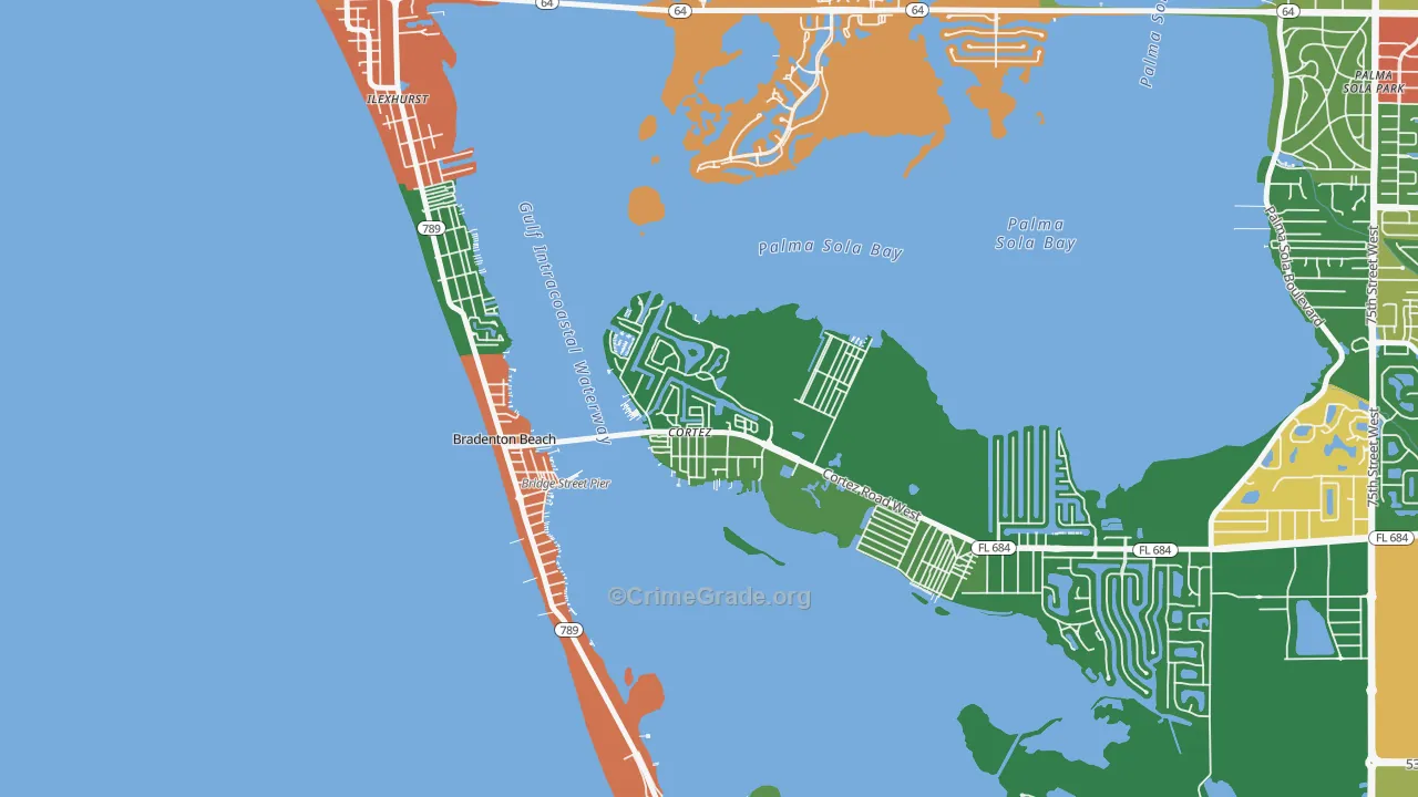 34215, FL Map of Theft Rates