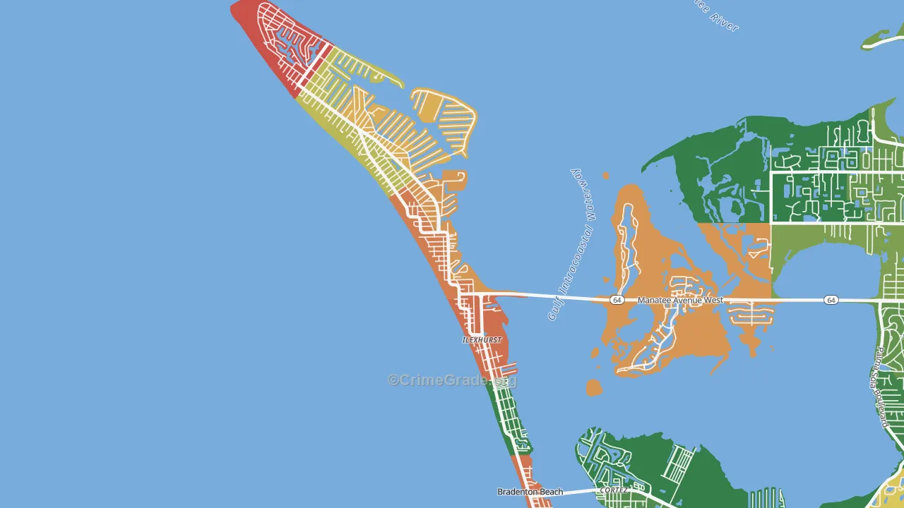 34217, FL Map of Theft Rates