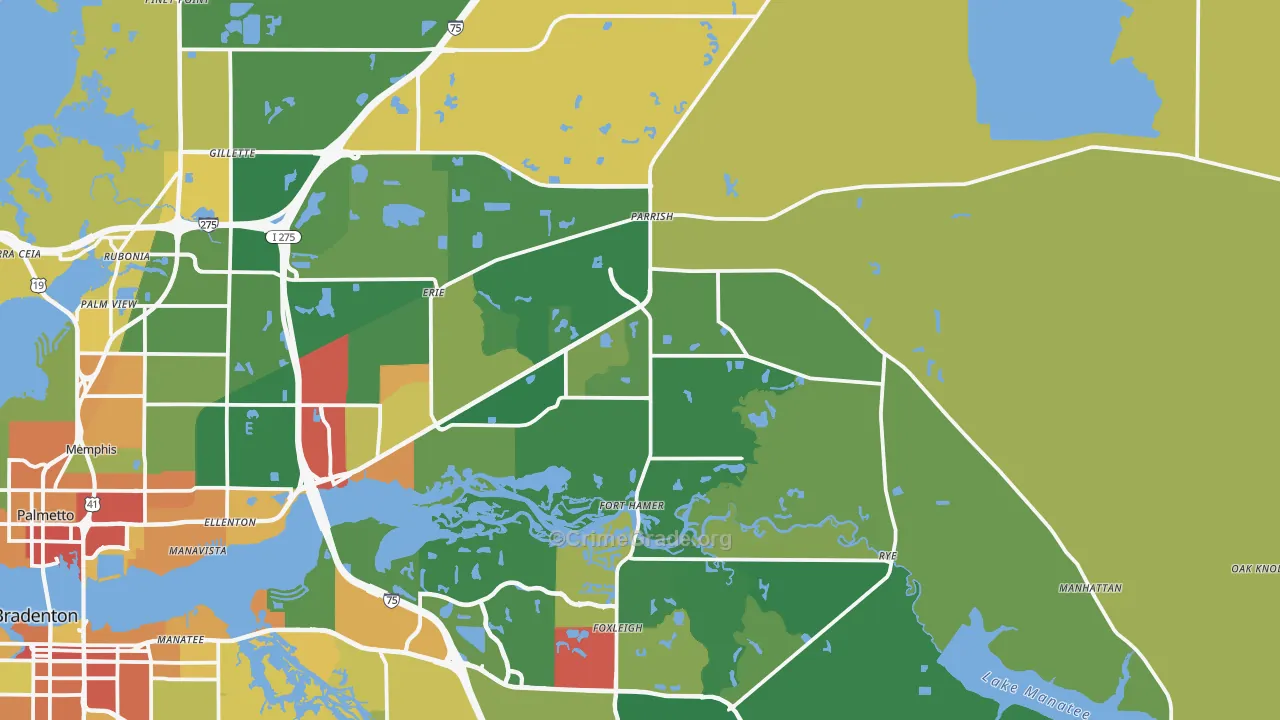 34219, FL Map of Theft Rates