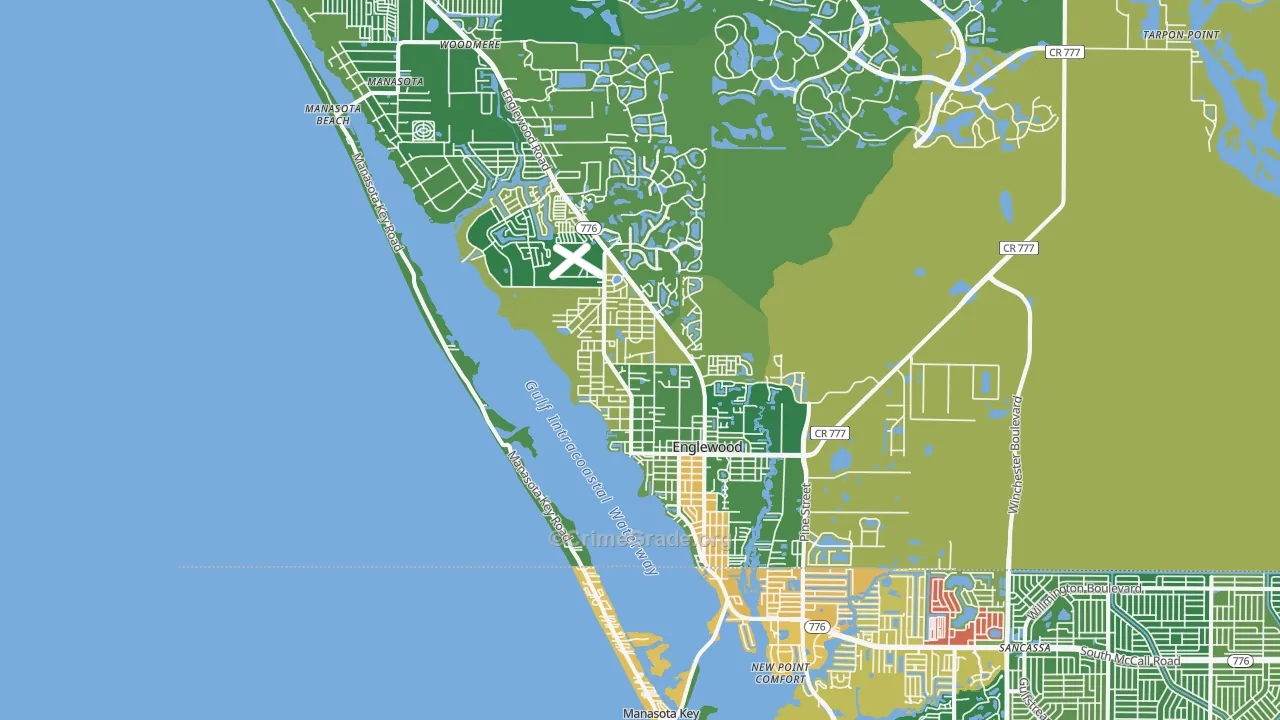 34223, FL Map of Theft Rates