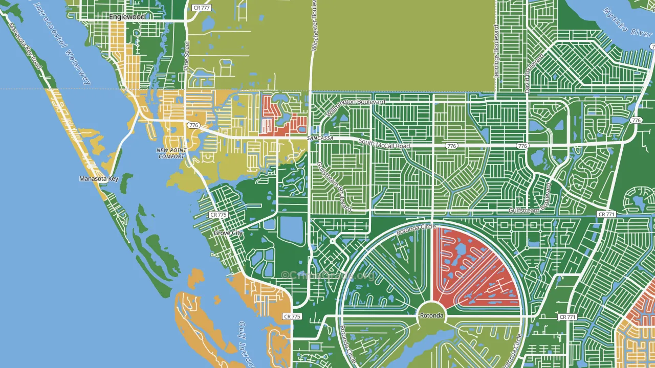 34224, FL Map of Theft Rates