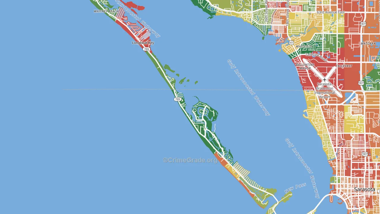 34228, FL Map of Theft Rates