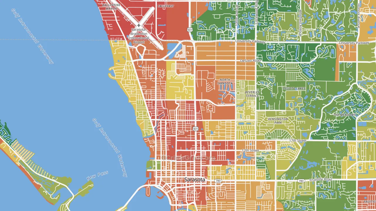 34234, FL Map of Theft Rates