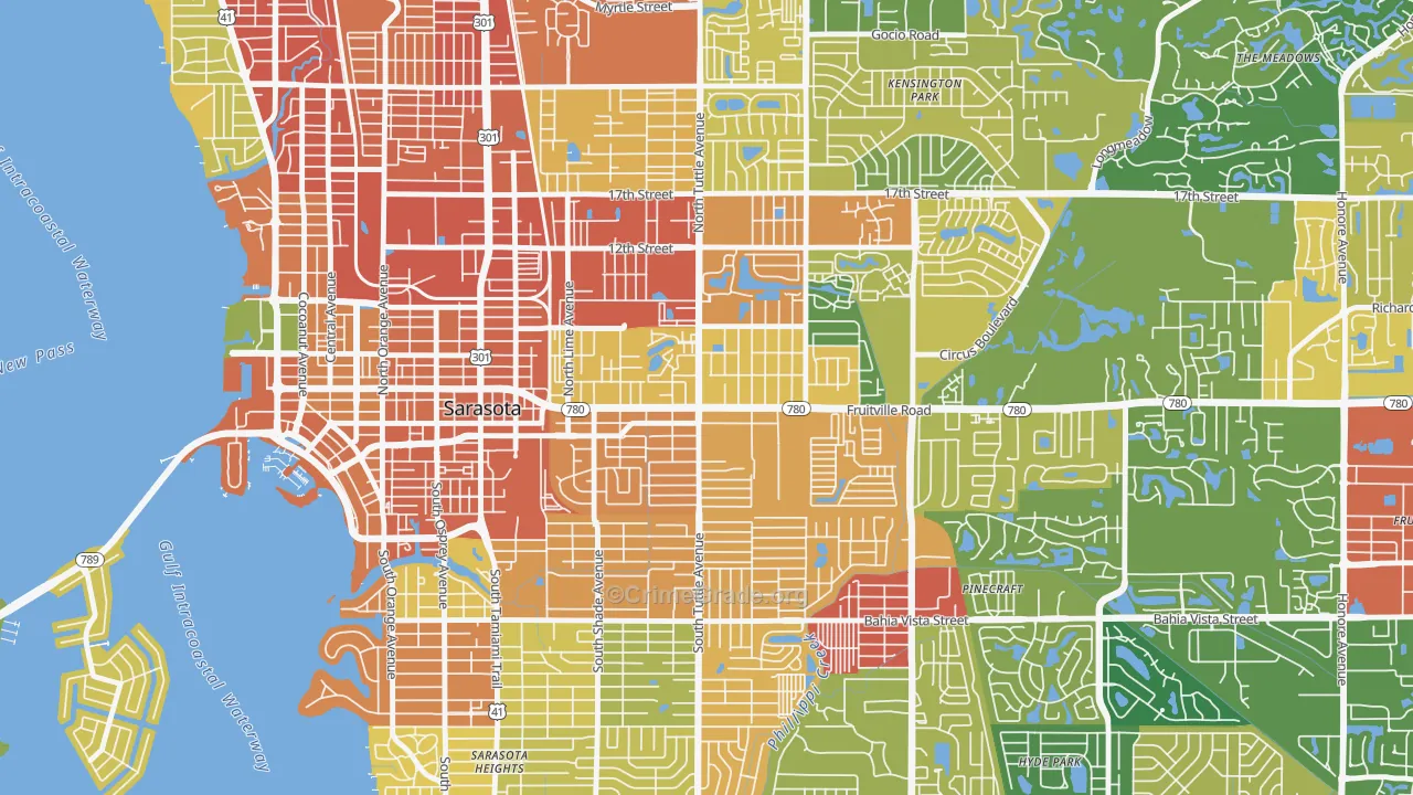 34237, FL Map of Theft Rates