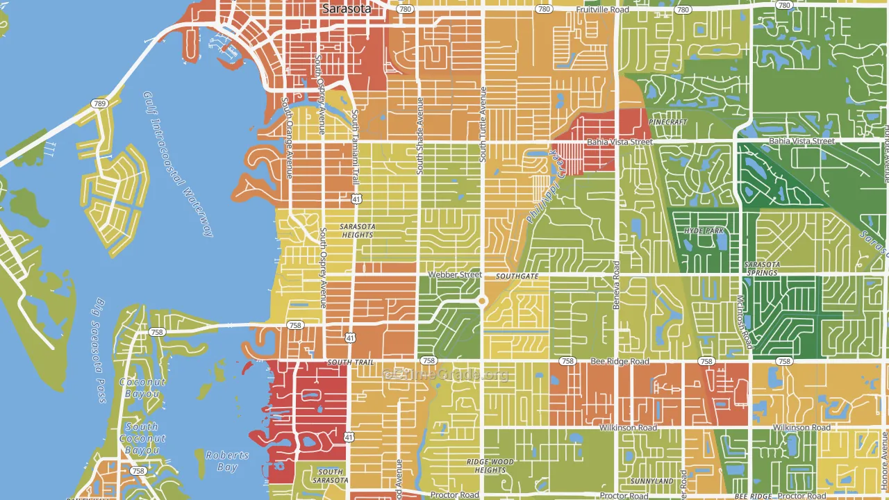 34239, FL Map of Theft Rates