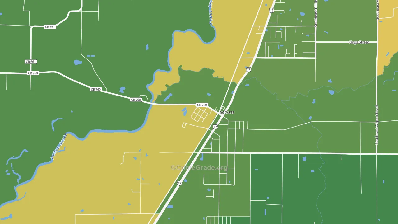 34268, FL Map of Theft Rates