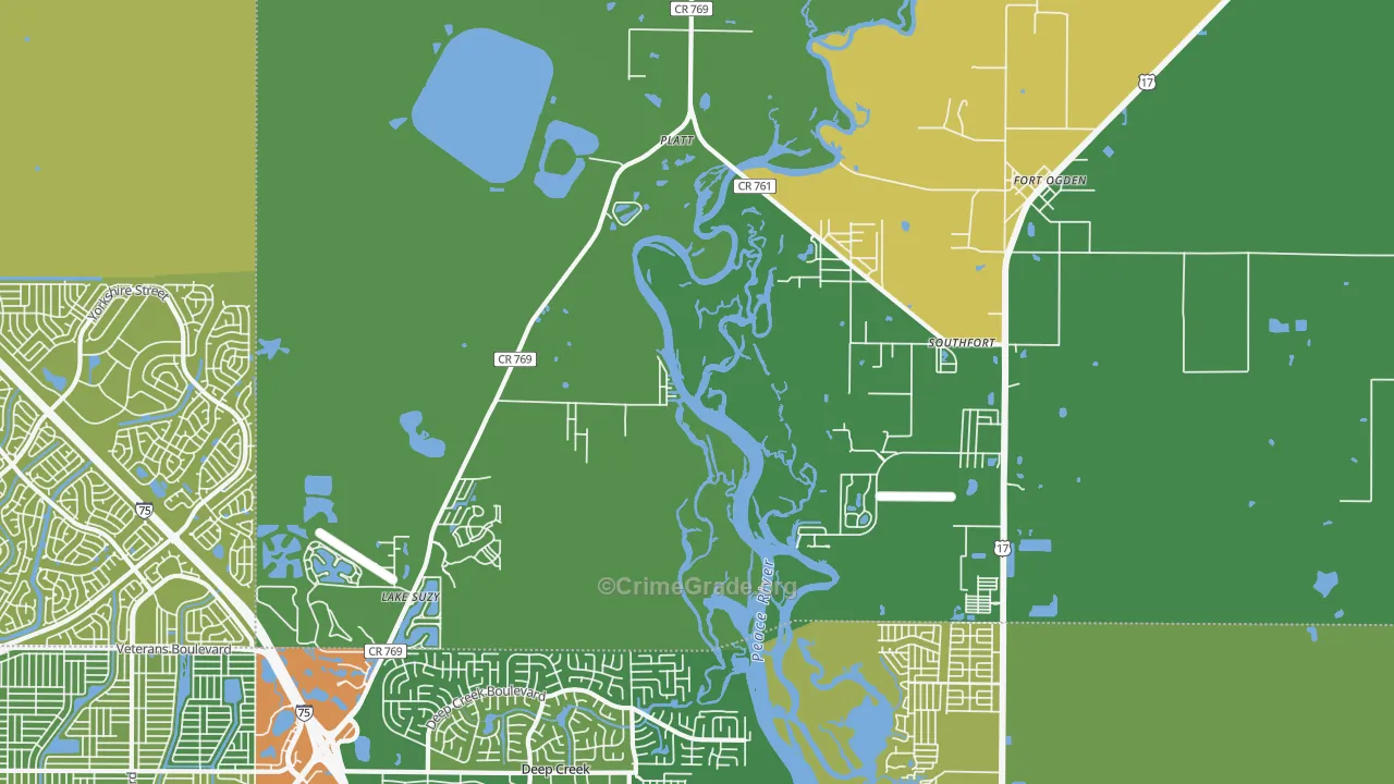 34269, FL Map of Theft Rates