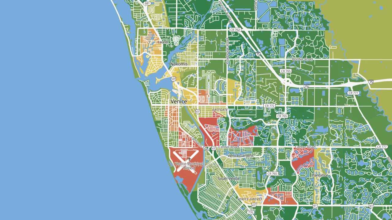 34285, FL Map of Theft Rates