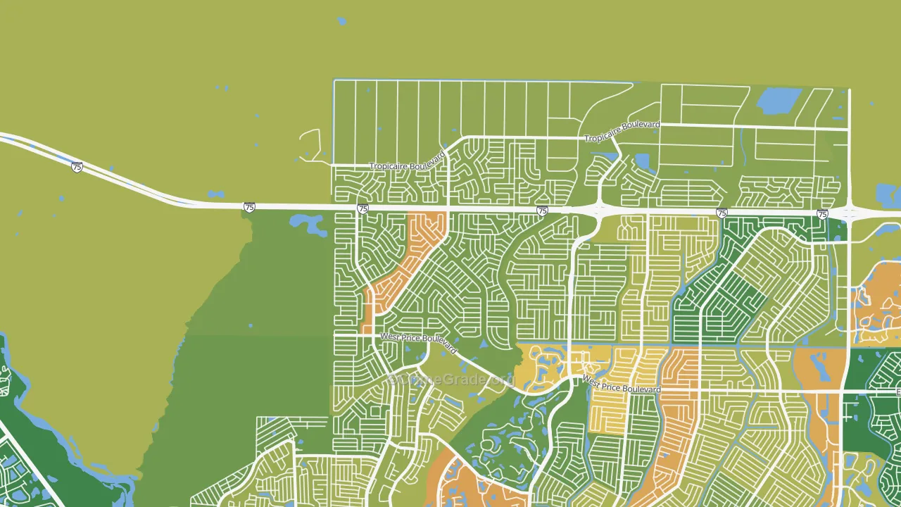 34291, FL Map of Theft Rates