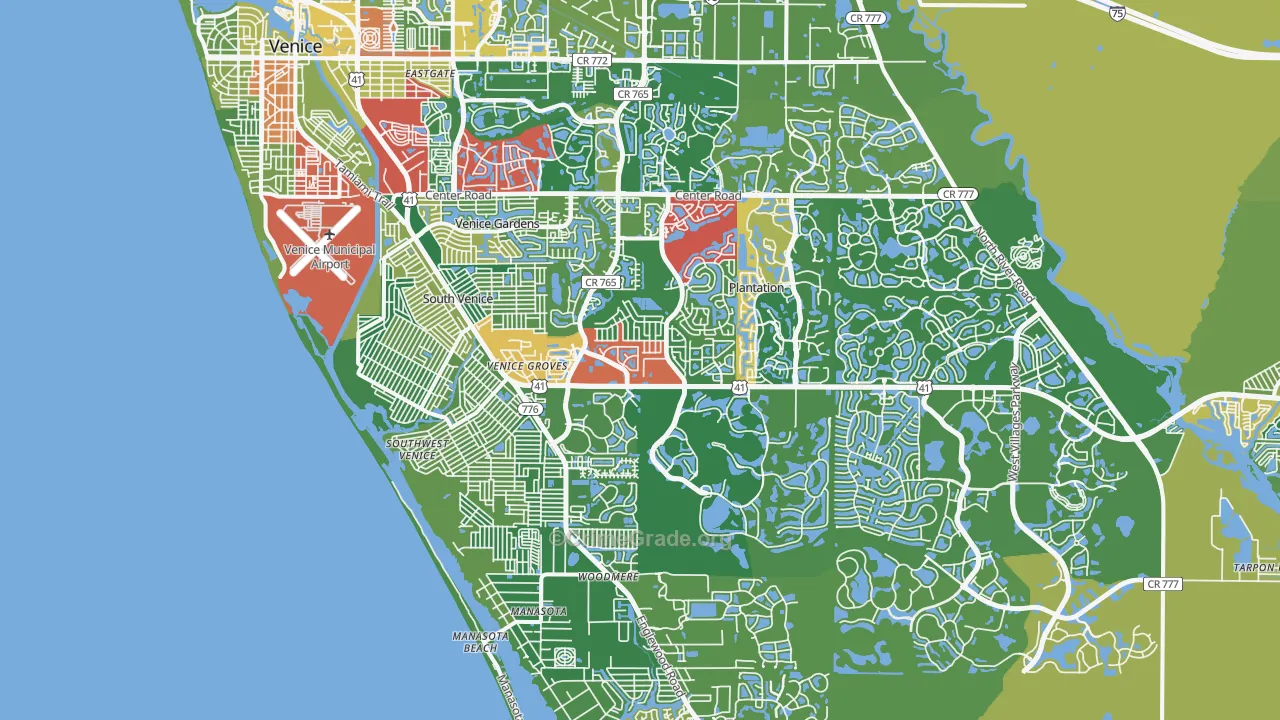34293, FL Map of Theft Rates