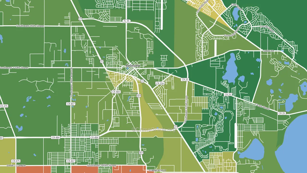 34420, FL Map of Theft Rates
