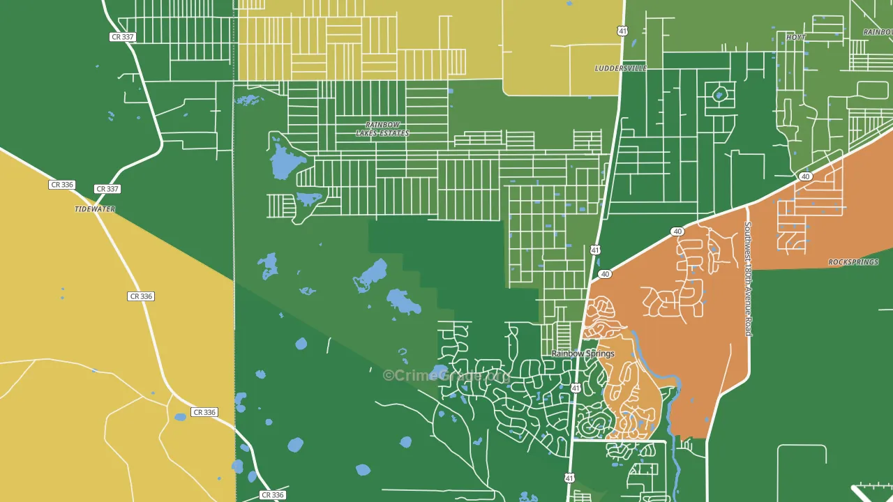 34431, FL Map of Theft Rates