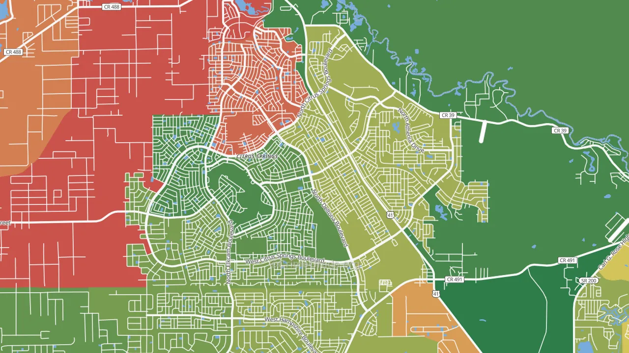 34434, FL Map of Theft Rates