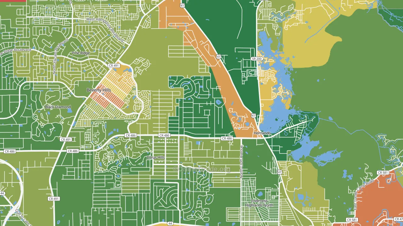34442, FL Map of Theft Rates